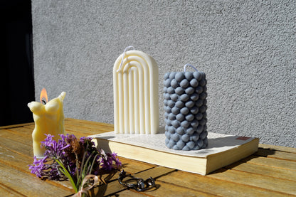 Bubble Pillar Candle