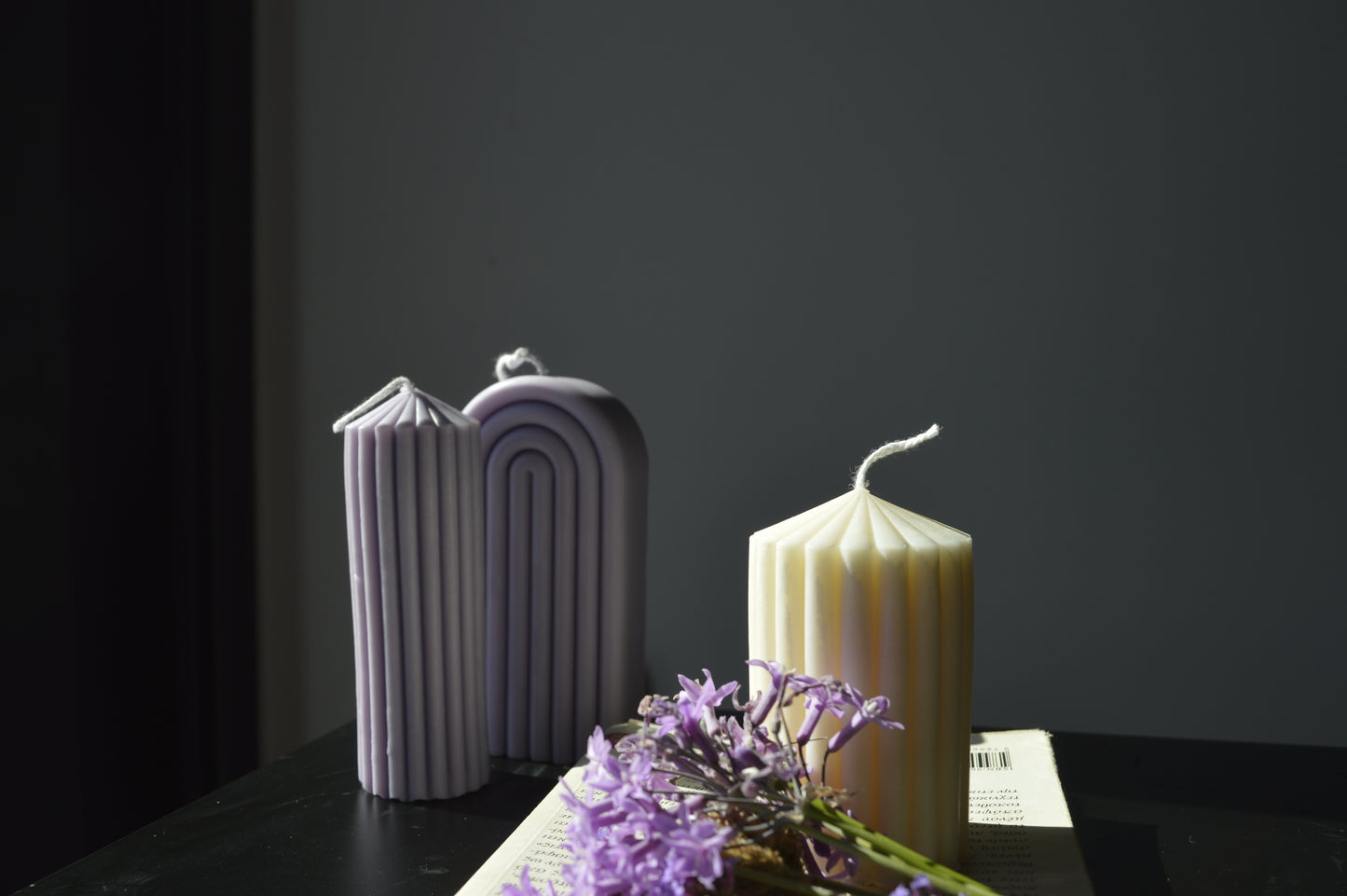 Short Rib Pillar Candle