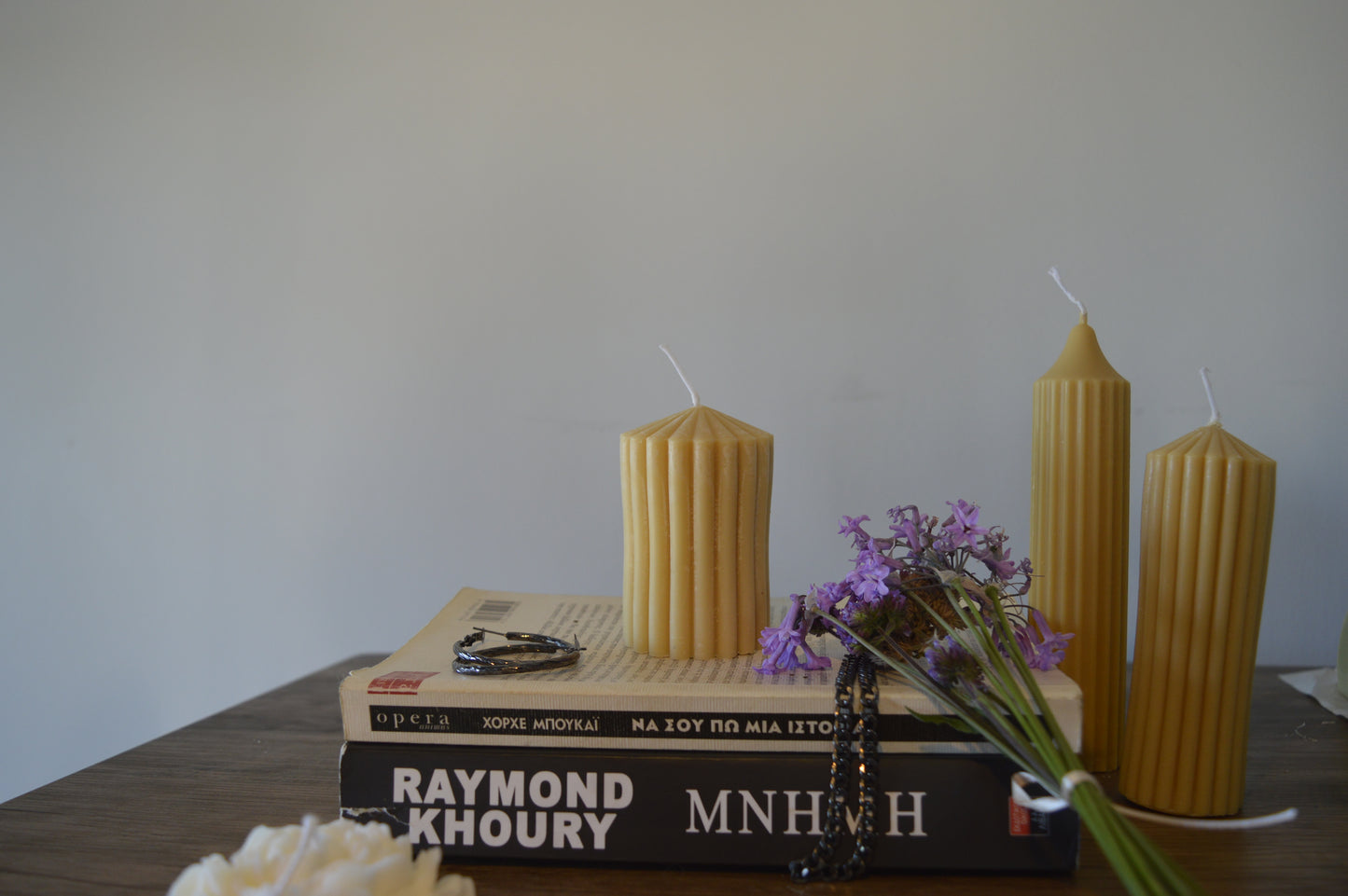 Short Rib Pillar Candle