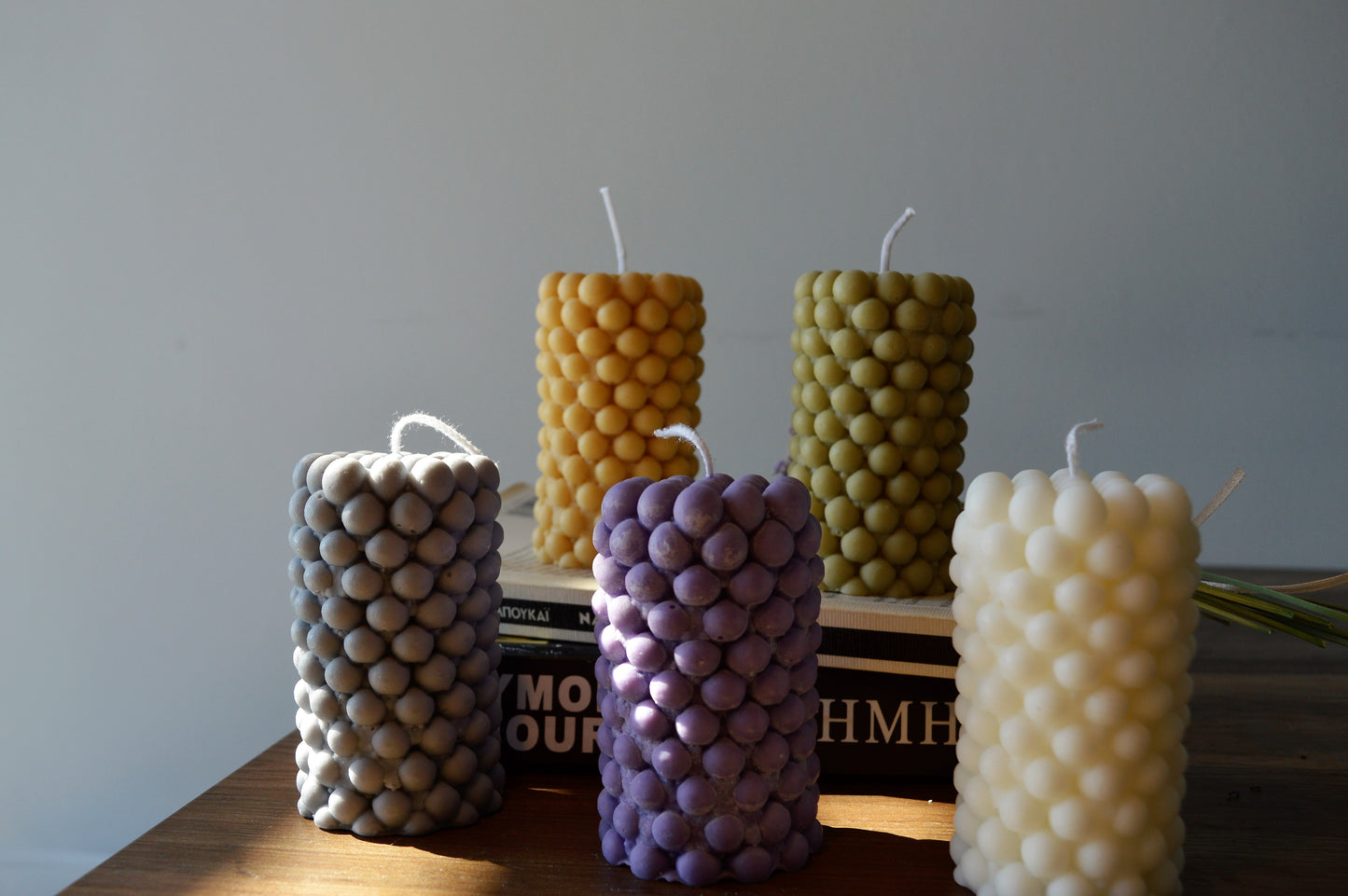 Bubble Pillar Candle