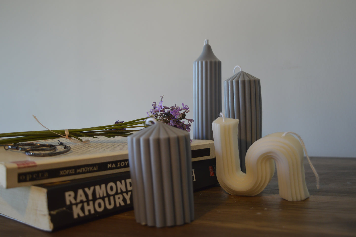 Short Rib Pillar Candle